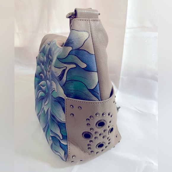 Anuschka hand painted signed hobo bag - Picture 4 of 6